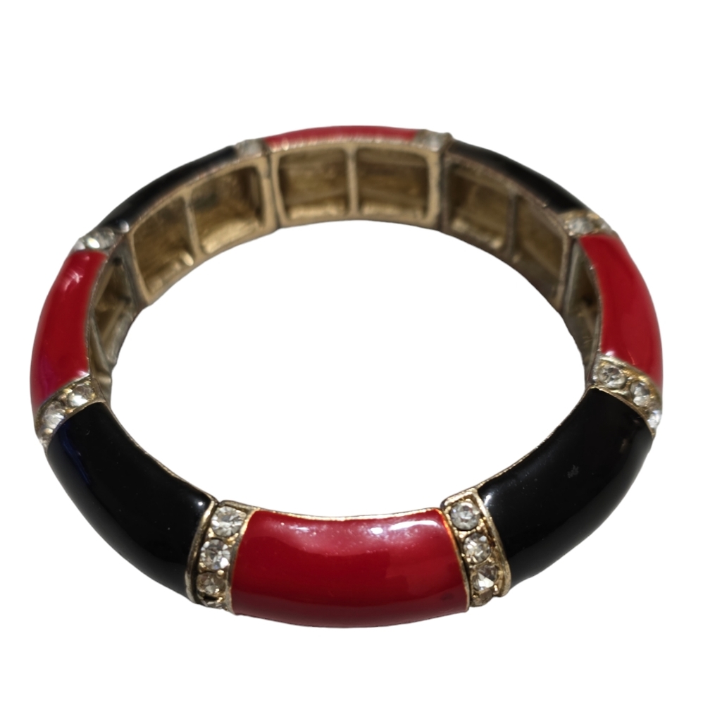 6" Vtg Strechy 1980s Bracelet Lot 4